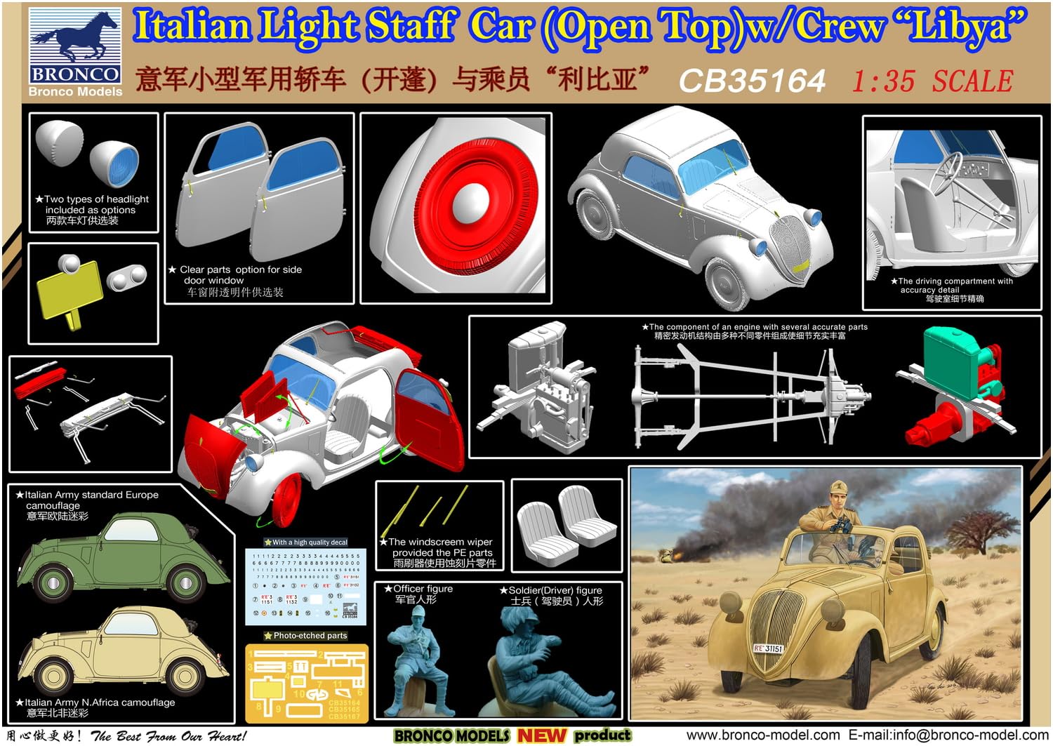 Amazon | ブロンコモデル 1/35 イタリア フィアット 500 トッポリーノ